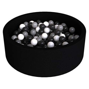 Wonder Space Deluxe Kids Round Ball Pit, Premium Handmade Kiddie Balls Pool for Safe Play