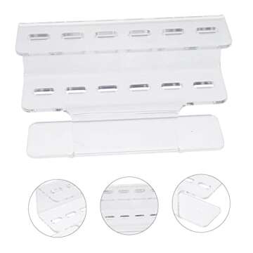 FOMIYES 1pc Storage Rack Make up Kit Clear Display Stand Lash Cluster Eyelash Holder Rack for Eyelash Extensions Tweezer Display Stand Tweezer Organizer Acrylic