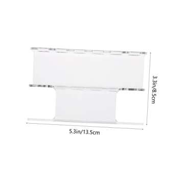 FOMIYES 1pc Storage Rack Make up Kit Clear Display Stand Lash Cluster Eyelash Holder Rack for Eyelash Extensions Tweezer Display Stand Tweezer Organizer Acrylic