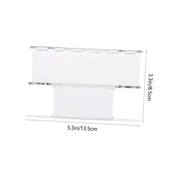 FOMIYES 1pc Storage Rack Make up Kit Clear Display Stand Lash Cluster Eyelash Holder Rack for Eyelash Extensions Tweezer Display Stand Tweezer Organizer Acrylic