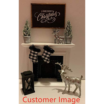 Miniature Wooden Dollhouse Fireplace for Creative Play