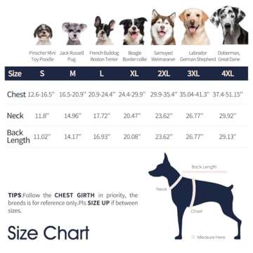 IECOii Extra Warm Dog Coat Reflective Adjustable Dog Jacket Dog Winter Coat with Buckle Fleece Turtl...