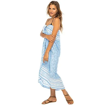 Chic Back From Bali Beach Dress Cover Up with Ties