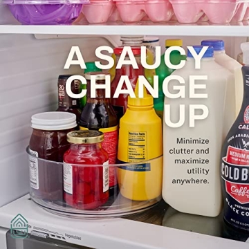 Home Intuition Clear Lazy Susan for Stylish Storage Solutions