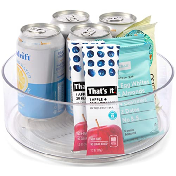 Home Intuition Clear Lazy Susan for Stylish Storage Solutions