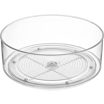 Home Intuition Clear Lazy Susan for Stylish Storage Solutions