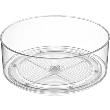 Home Intuition Clear Lazy Susan for Stylish Storage Solutions