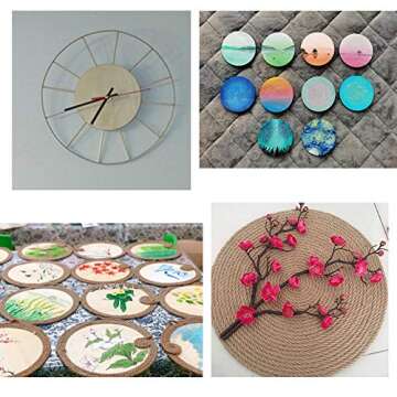 Wood Circles for DIY Craft 15-Count Unfinished Wooden Round Disc Cutouts 6 Inches in Diameter