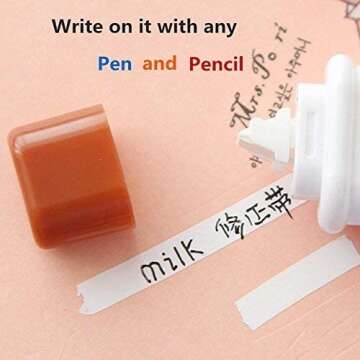 Kasmena 4PCS Milk Bottle Style Correction Tape (Random Color)