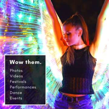 Tidalpool Illuminated Veil: Dazzling Angel Wings for Festivals