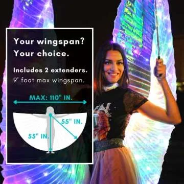 Tidalpool Illuminated Veil: Dazzling Angel Wings for Festivals