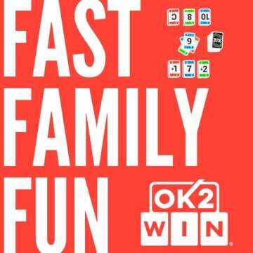 Ok2Win 3UP 3DOWN Card Game - Fast-Paced Easy-to-Learn Family Fun for Ages 7+