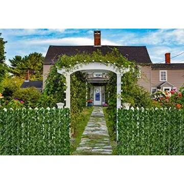 DearHouse 118x39.4in Artificial Ivy Privacy Fence Wall Screen, Artificial Hedges Fence and Faux Ivy Vine Leaf Decoration for Outdoor Garden Decor
