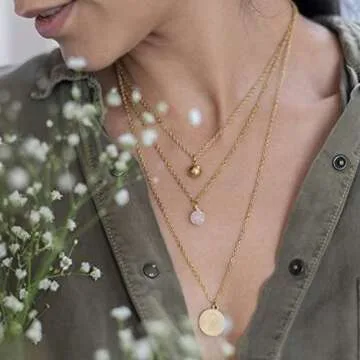 Jishi Gold Chain for Jewelry Making Supplies 33ft Stainless Steel Non Tarnish 18K Gold Plated Chain for Jewelry Making Necklace Bracelet Earring Findings DIY Craft 2mm Metal Cable Rolo Link Chain Roll