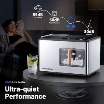 Nugget Ice Maker Countertop 40lbs Soft Chewable Ice Maker