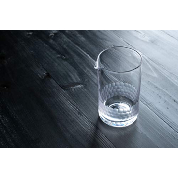 Cocktail Mixing Glass - Elegant Honeycomb Design