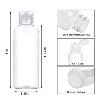 YICTEK TSA Approved Travel Bottles, 6 Pack, 100ml