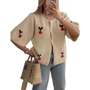 Stylish TIQOJE Women's Casual Dressy Cardigan - Versatile & Comfortable