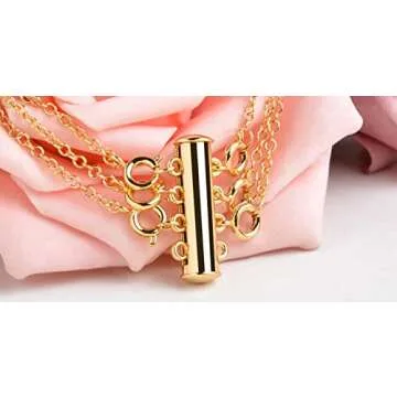 Magnetic Slide Lock Clasps for Layering Necklaces