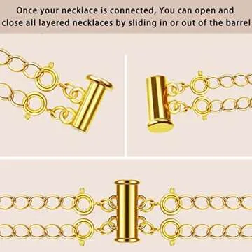 Magnetic Slide Lock Clasps for Layering Necklaces