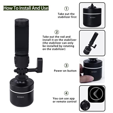 Auto Face Tracking Tripod with 360 Rotation for Smartphones