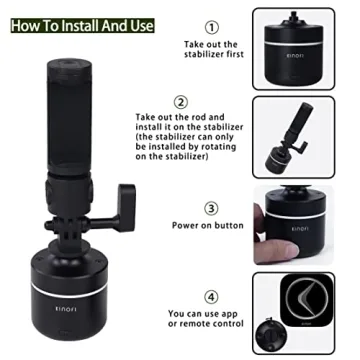 Auto Face Tracking Tripod with 360 Rotation for Smartphones