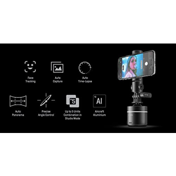 Auto Face Tracking Tripod with 360 Rotation for Smartphones