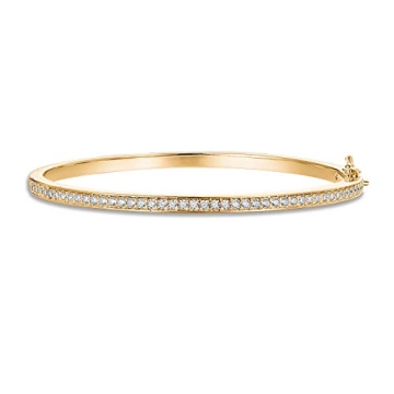 Elegant PAVOI Tennis Bracelet with Gold Plating and Zirconia