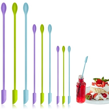 Mini Silicone Spatula Set for Kitchen and Makeup