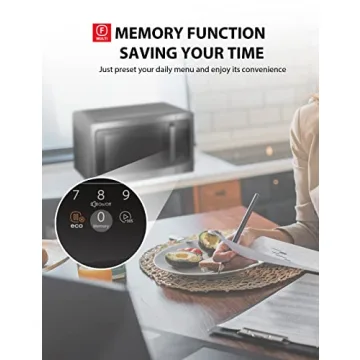 TOSHIBA ML-EM45P(BS) Countertop Microwave Oven with Smart Sensor and Position Memory Turntable, Function, 1.6 Cu.ft 13.6" Removable Black Stainless Steel, 1200W