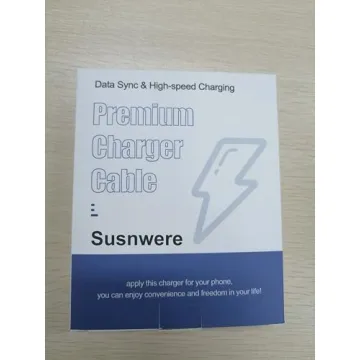 Susnwere Apple MFi Certified Charging Cables 6ft 4 Pack