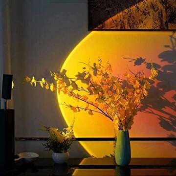 Sunset Projector Led Lamp, Romantic Projector Led Night Light for Kids Adults, Sunset Night Light fo...