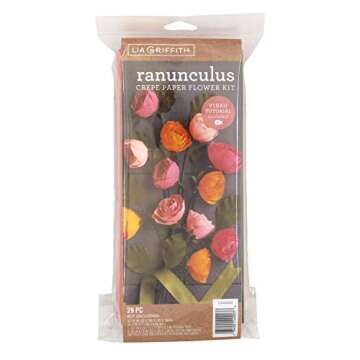 Lia Griffith Crepe Paper Kit for Ranunculus Flowers