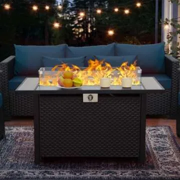 Stylish 45 Inch Fire Table 60000 BTU for Outdoor Use