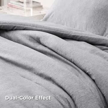 Bedsure California King Comforter Set - Grey Soft Bedding for All Seasons, Cationic Dyed Bed Set, 3 Pieces, 1 California King Size Comforter (104"x96") and 2 Pillow Shams (20"x36"+2")