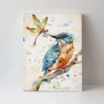 Abstract Dragonfly Canvas Print for Home Deco