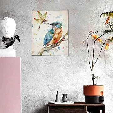 Abstract Dragonfly Canvas Print for Home Deco