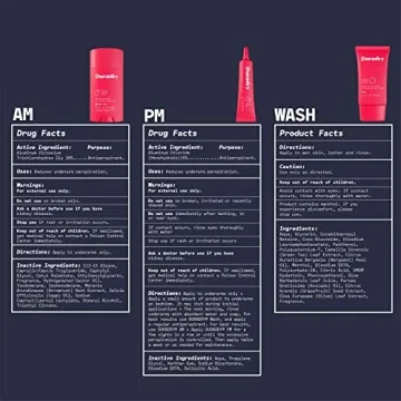 Duradry 3-Step System for Hyperhidrosis Sweat & Odor Control