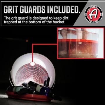 Adam's Grit Guard Wash Bucket 5 Gallon - Perfect for Car Care