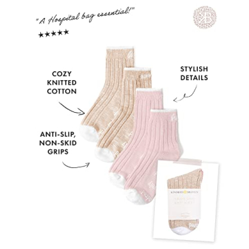 Non-Slip Cozy Hospital Socks for Women by Kindred Bravely