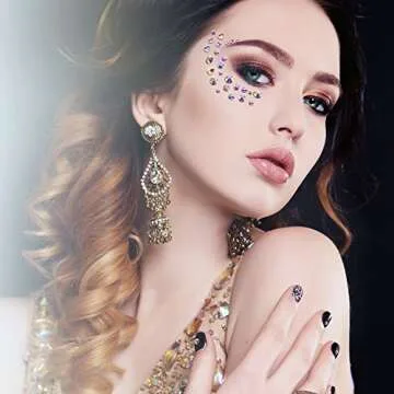 SS20 AB Crystal Diamond Rhinestones Flat Back Round Rhinestones Iridescent Crystals Round Beads Flat Back Glass (1440 Pieces)