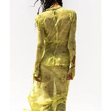 Trendy Women Y2K 2 Piece Maxi Skirt & Crop Top Set