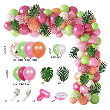 Tropical Balloons Arch Garland Kit for Every Celebration