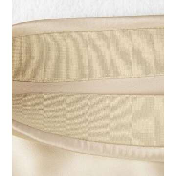 Women's Satin High Waist Hidden Elasticized Waistband Flared Casual A Line Midi Skirt (Champagne, Medium)