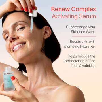 Solawave Renew Complex Serum for Face & Neck | Boost the Effects of Solawave Facial Wand | Red Light Therapy for Face & Microcurrent Facial Device for Anti-Aging & Skin Tightening | Solawave Original