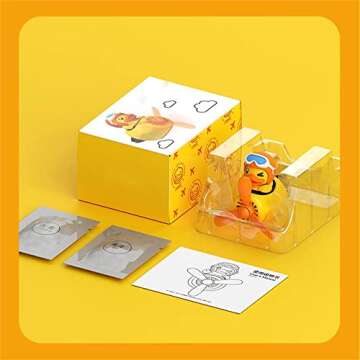 Whksoy Car Air Fresheners Cute Cartoon Yellow Duck Pilot Automotive Air Outlet Propeller Creative Fa...