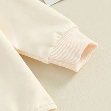 LAGKIYOJ Valentines Baby Girl Outfit Lover Boy Embroidery Long Sleeve Bodysuit Infant Sweatshirt Romper Newborn Spring Bodysuit