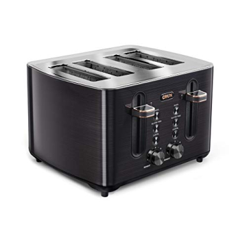 Crux 4-Slice Toaster with 6 Shade Controls & Wide Slots