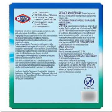 Clorox Disinfecting On The Go Travel Wipes, Fresh Scent, 20 Count, Pack of 18-360 Wipes Total