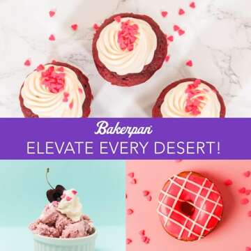 Bakerpan Red Heart Sprinkles Edible for Baking 4oz